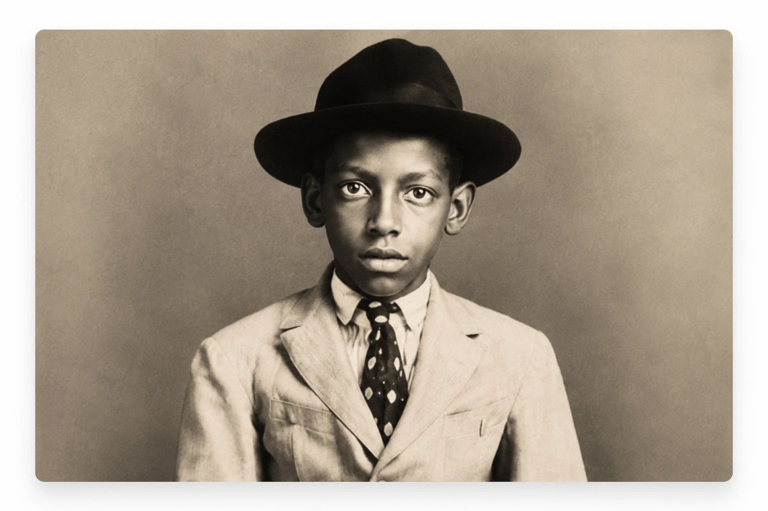 Cartola aos 12 anos, na Mangueira